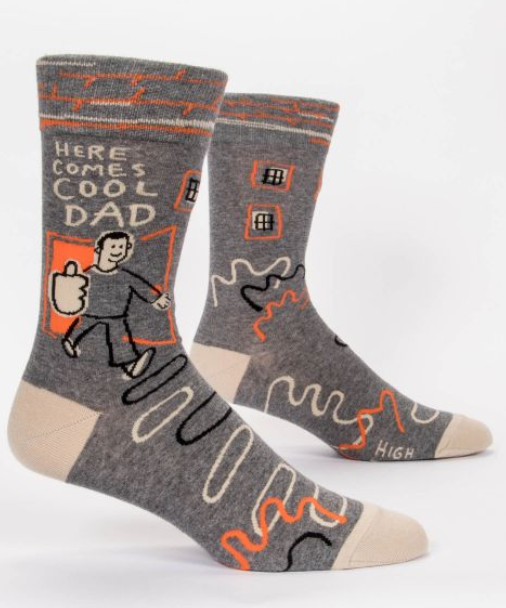 Here Comes Cool Dad Men's Crew Socks