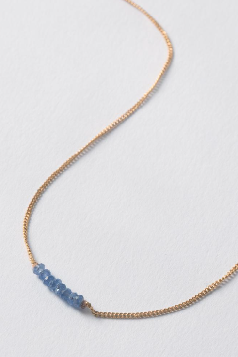 Delicate Crystal Row Necklace