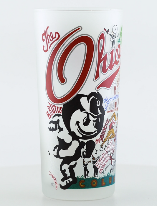 The Ohio State University Collegiate Drinking Glass