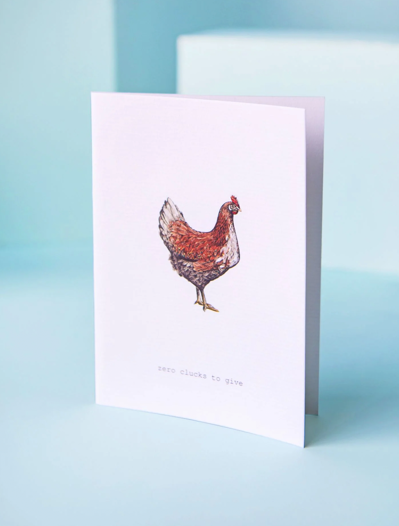 Zero Clucks to Give Greeting Card