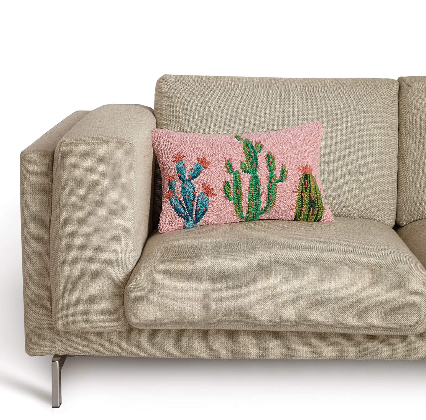 Pretty Cactus Hook Pillow