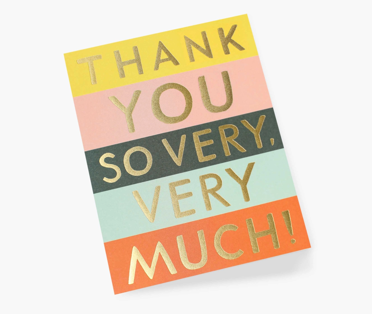 Color Block Thank You Card