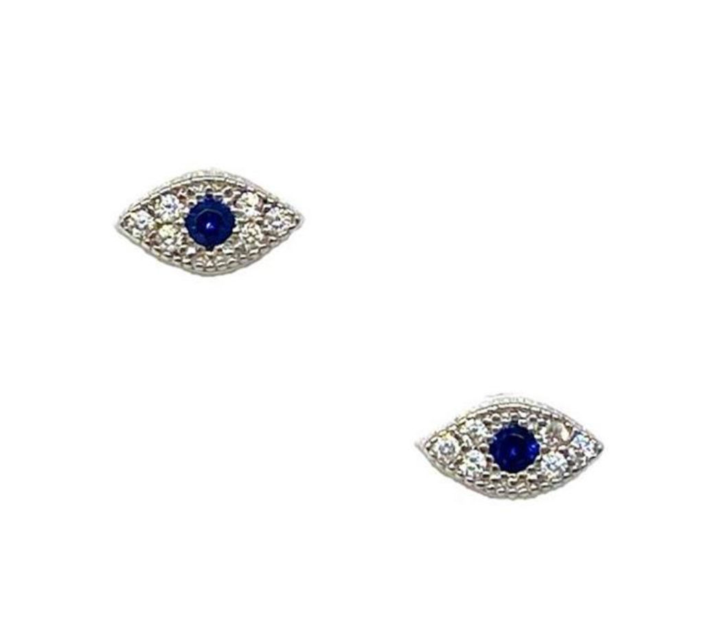 Small Evil Eye Stud Earrings