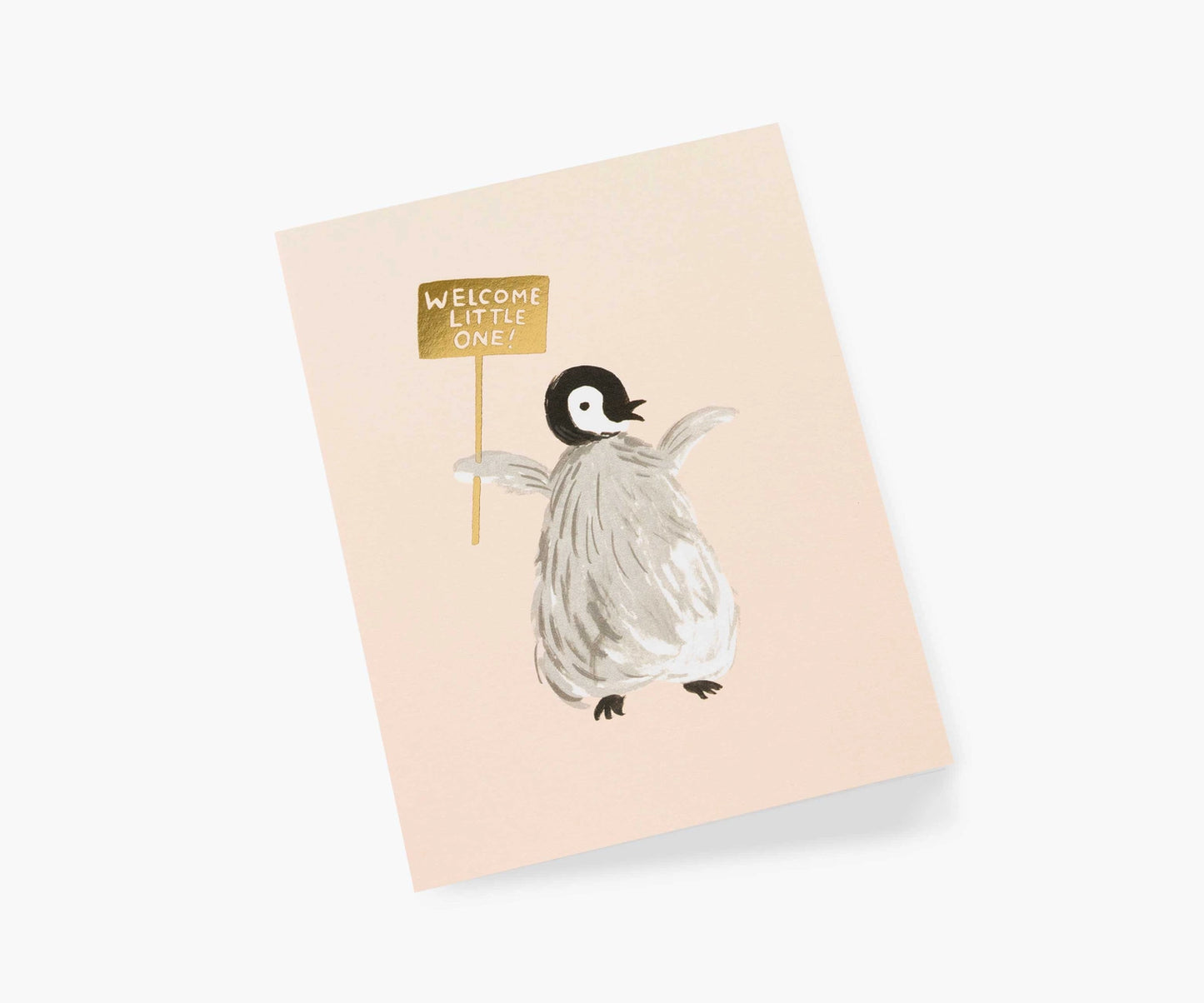 Welcome Penguin Baby Card